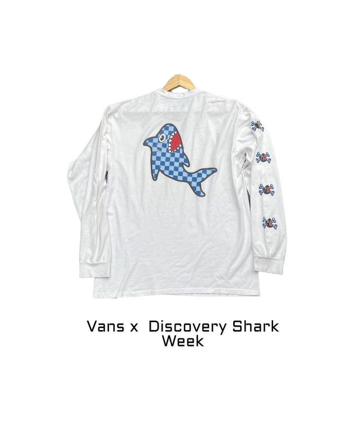 Vans shark week shirt on sale
