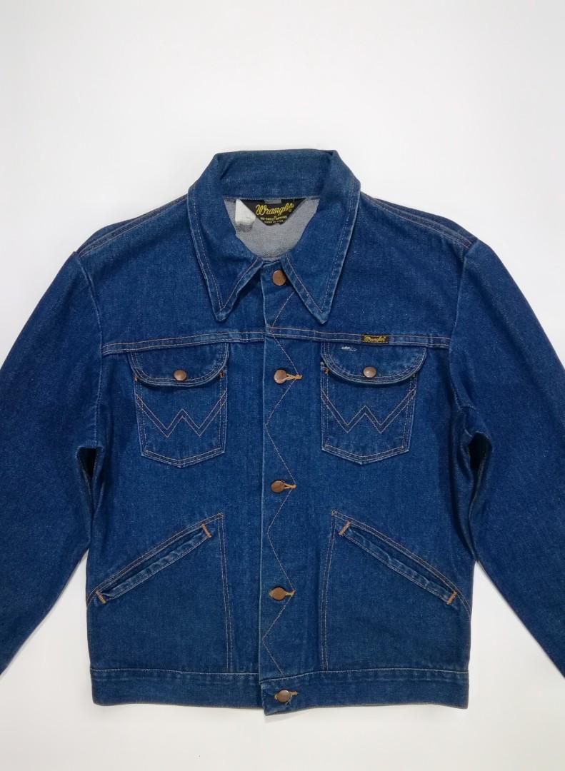 VINTAGE WRANGLER DENIM JACKET, Men's Fashion, Coats, Jackets and Outerwear  on Carousell