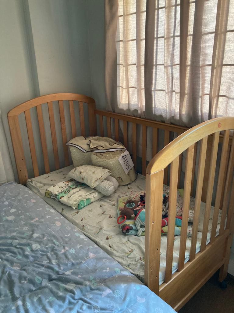 Wooden baby cots for top sale
