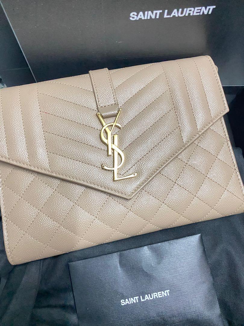 YSL Clutch Nude Color