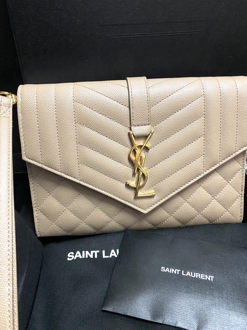 YSL Clutch Nude Color