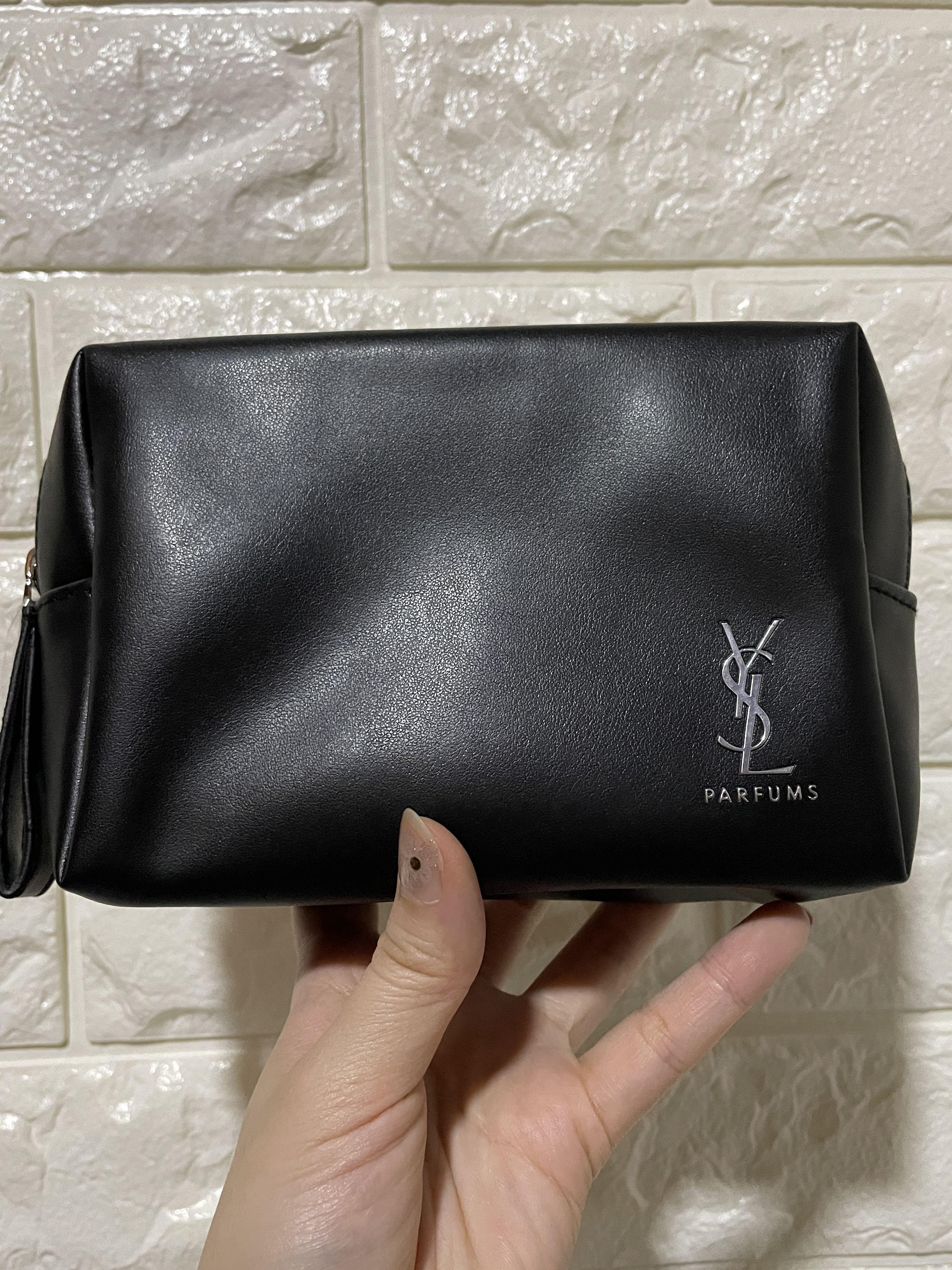 💯YSL makeup black /cosmetic pouch/accessories/hand carry pouch