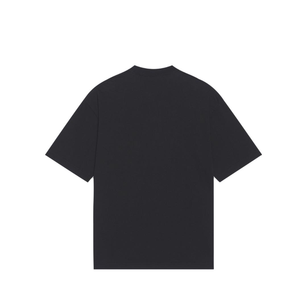 Plain black balenciaga t shirt store