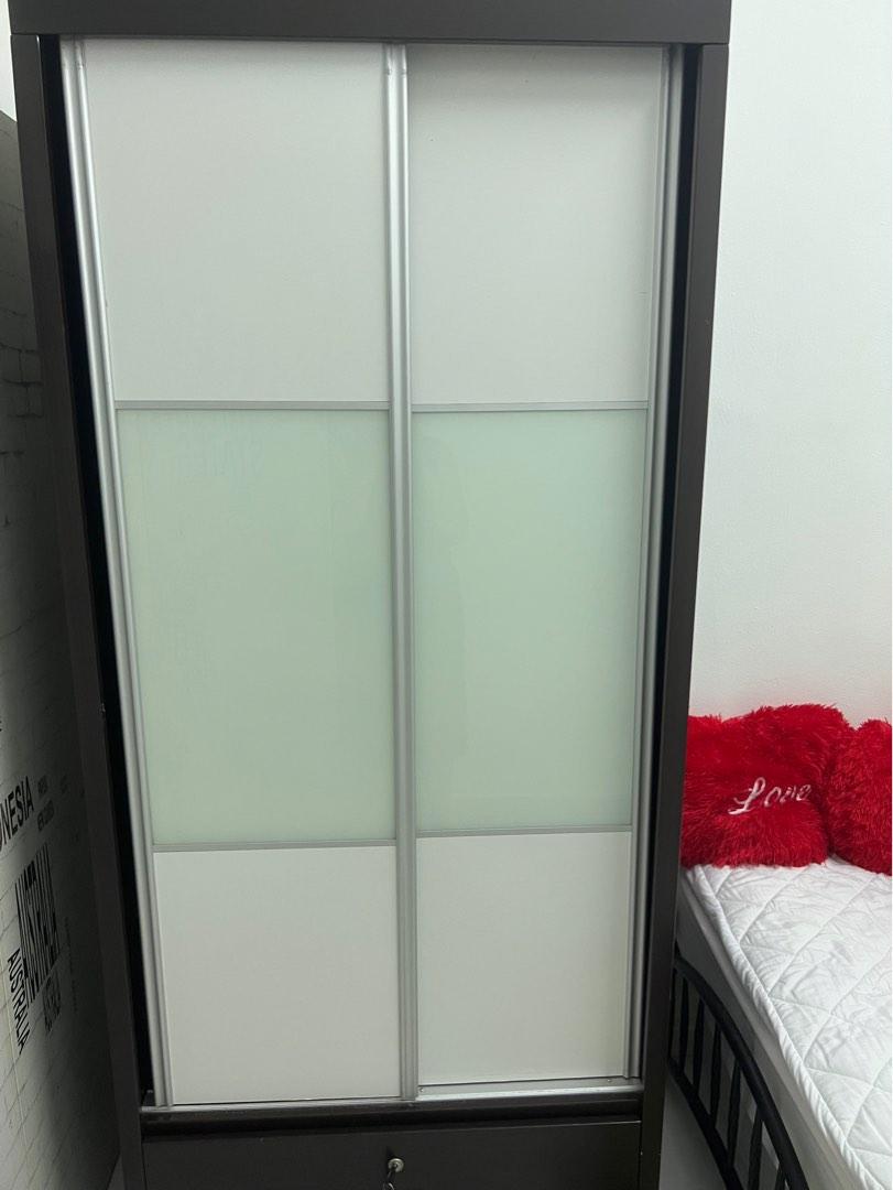 2 sliding door wardrobe, Furniture & Home Living, Furniture, Shelves