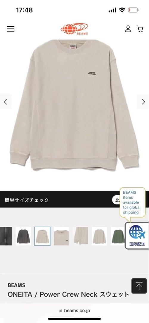 日本預訂3色選beams japan ONEITA power crew neck 3色選, 男裝, 上身