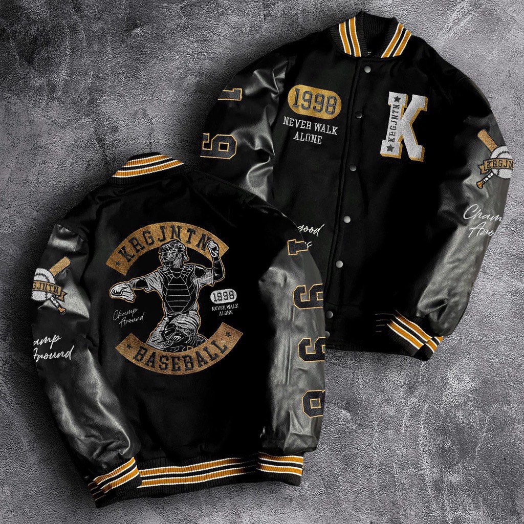 Baseball varsity jacket 2025 leather