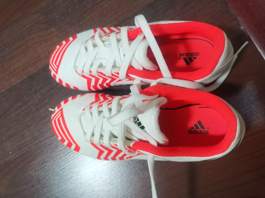 Red adidas hotsell boys shoes