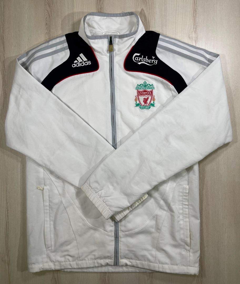 Adidas Liverpool 2008 White Track Top BK1 Used Men s Fashion