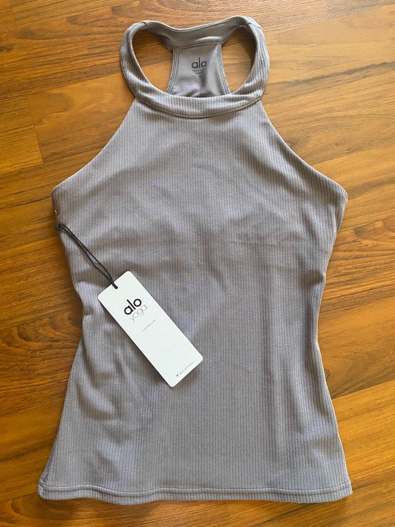 Alo Yoga Ribbed Peak Tank, Women's Fashion, Activewear on Carousell