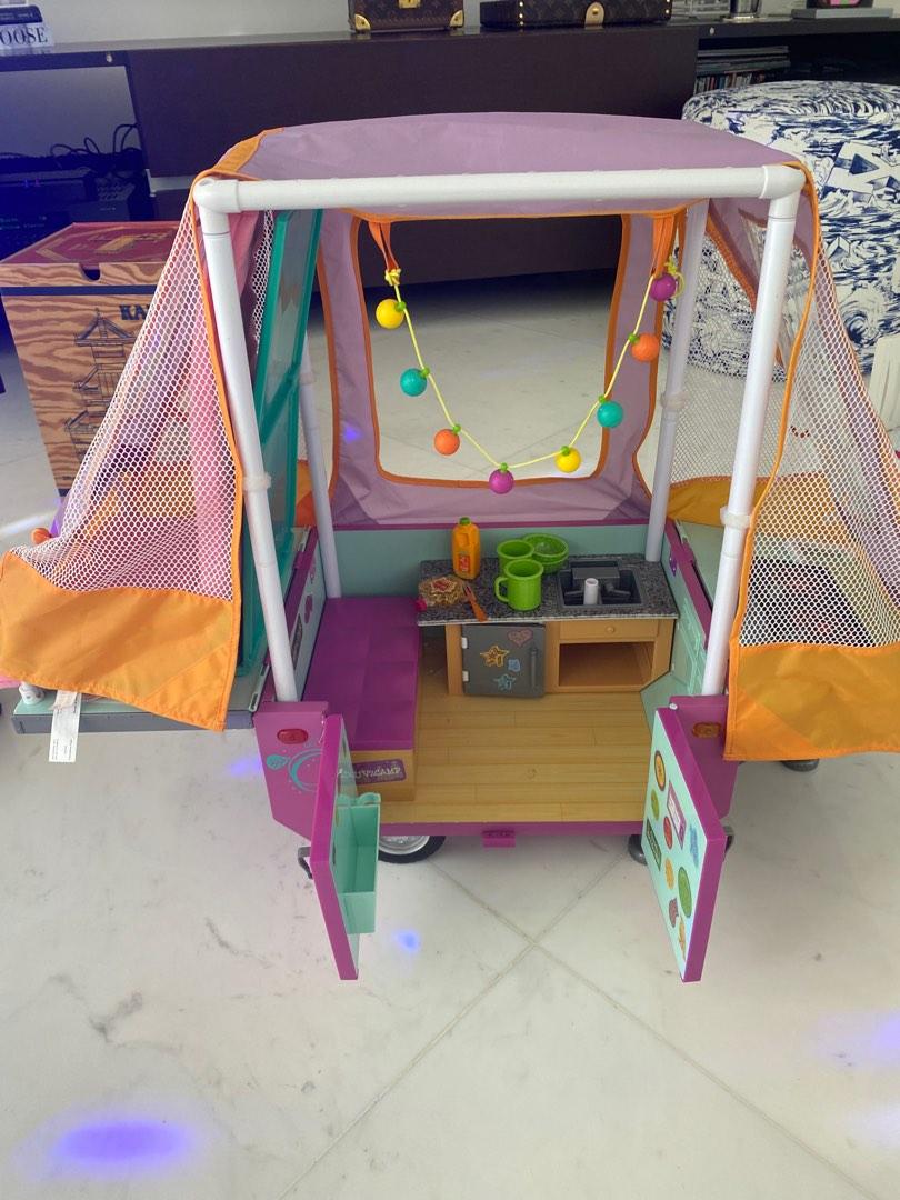 American girl doll pop up camper sale