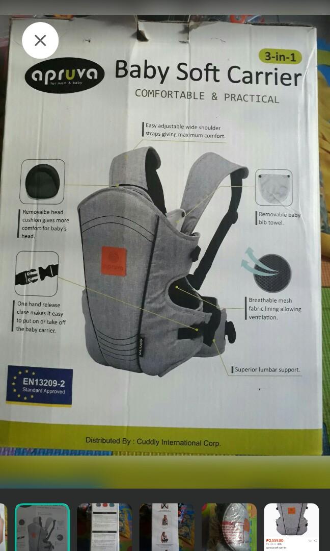 Apruva Baby Soft Carrier, Babies & Kids, Going Out, Carriers & Slings