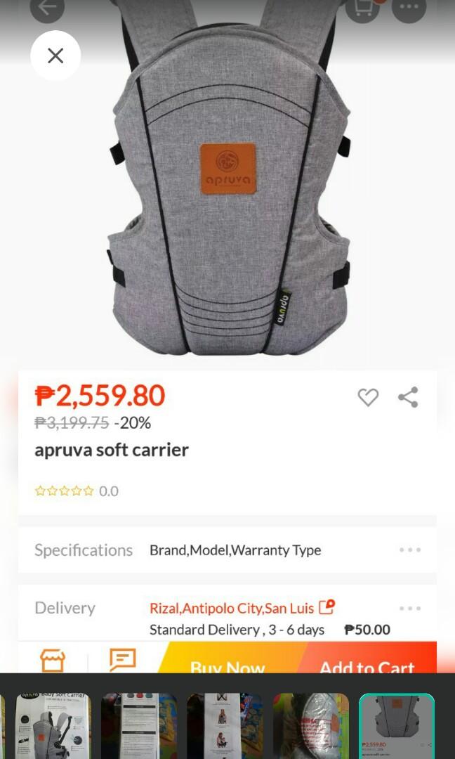 Apruva baby sale carrier price