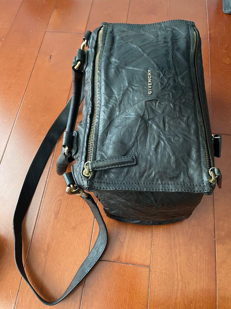 Authentic Givenchy Pandora in Black Pepe Lambskin Leather (Category: Luxury Bags & Wallets) located in Las Pinas. Submitted by mcamillesl (Listing ID 1179704578, Image 3). Description: Authentic Givenchy Pandora in Black Pepe Lambskin Leather Medium Size Used condition Inclusions: No more cards, only dustbag Bought before around 92,000 pesos Shipping c/o buyer.