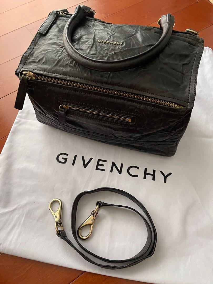 Authentic Givenchy Pandora in Black Pepe Lambskin Leather (Category: Luxury Bags & Wallets) located in Las Pinas. Submitted by mcamillesl (Listing ID 1179704578, Image 1). Description: Authentic Givenchy Pandora in Black Pepe Lambskin Leather Medium Size Used condition Inclusions: No more cards, only dustbag Bought before around 92,000 pesos Shipping c/o buyer.