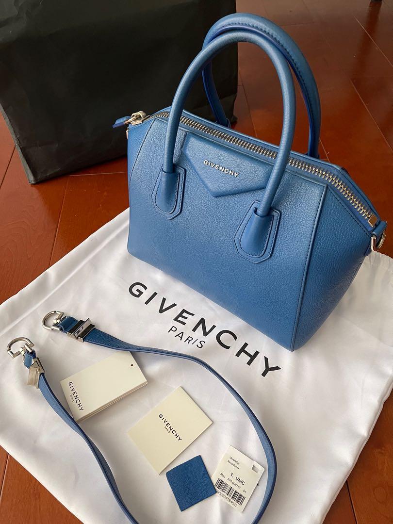 Authentic Givency Antigona Small in Blue and Silver Hardware (Category: Luxury Bags & Wallets) located in Las Pinas. Submitted by mcamillesl (Listing ID 1179710549, Image 2). Description: Authentic Givency Antigona Small in Blue and Silver Hardware No flaws. Brand new condition Complete inclusions - dustbag, cards Original price 115,000 pesos Shipping c/o buyer.