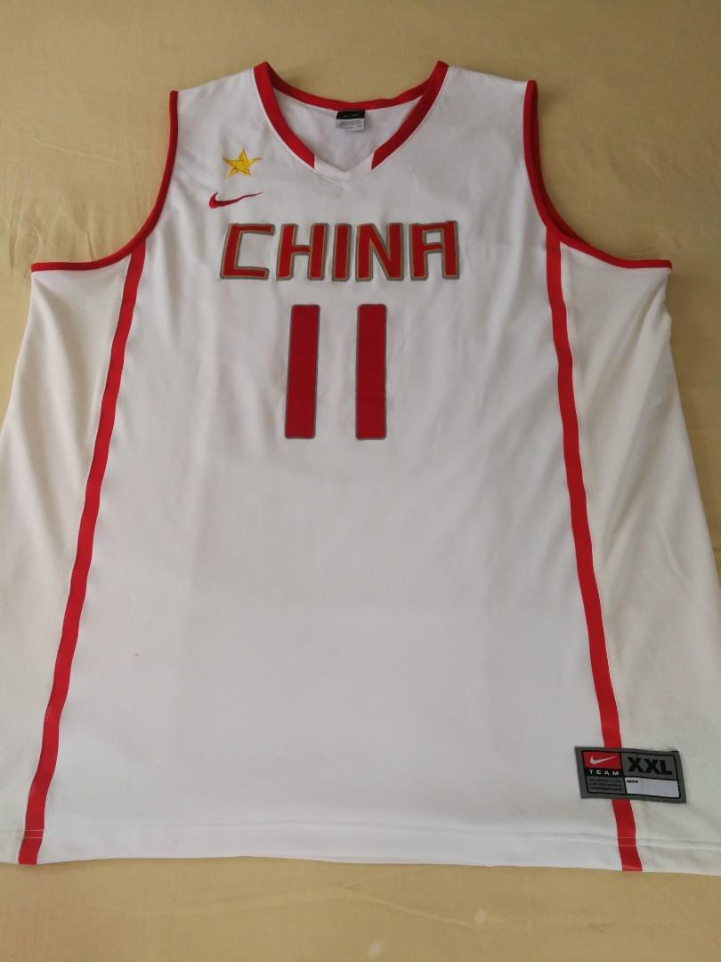 Yi Jianlian China Olympic National Team Nike Jersey NBA Mens Sz Medium M