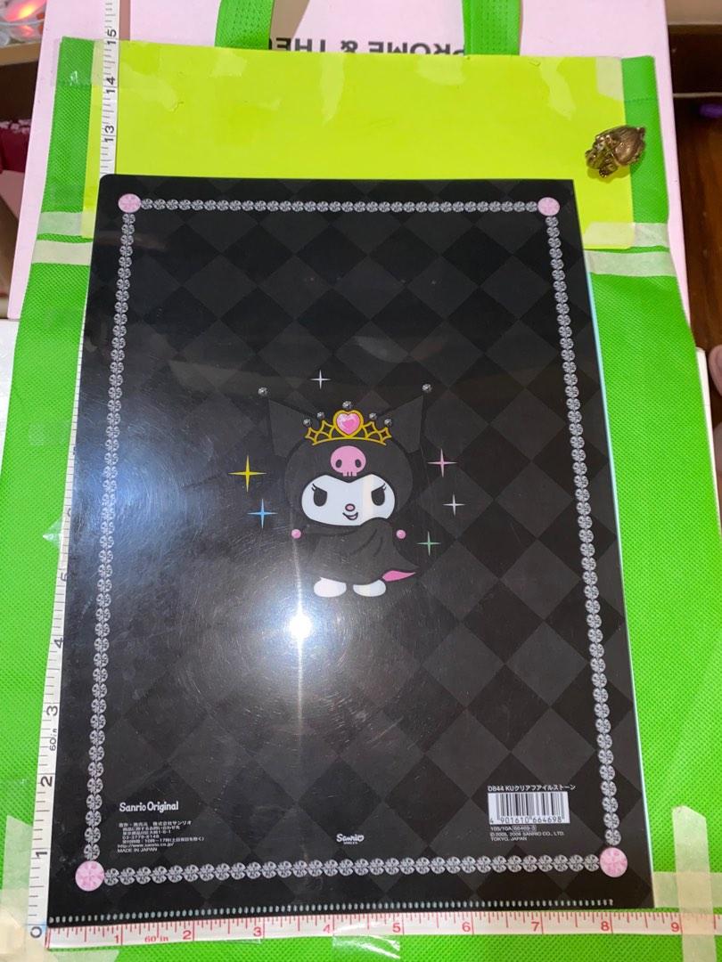 AUTHENTIC SANRIO KUROMI| PLASTIC FOLDER | FOR SHORT BOND PAPER ONLY ...