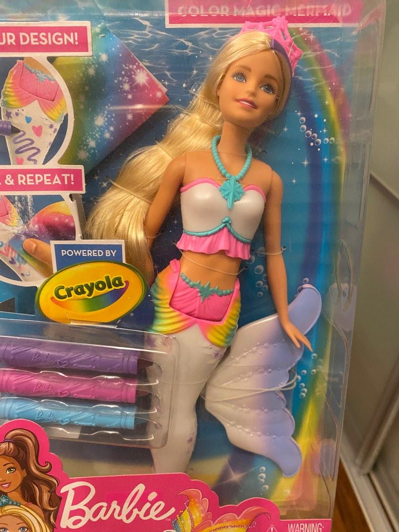 Barbie dreamtopia color cheap magic mermaid doll