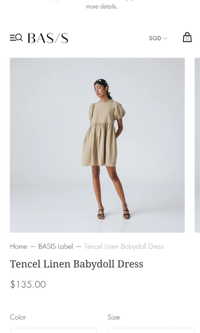White linen hotsell babydoll dress