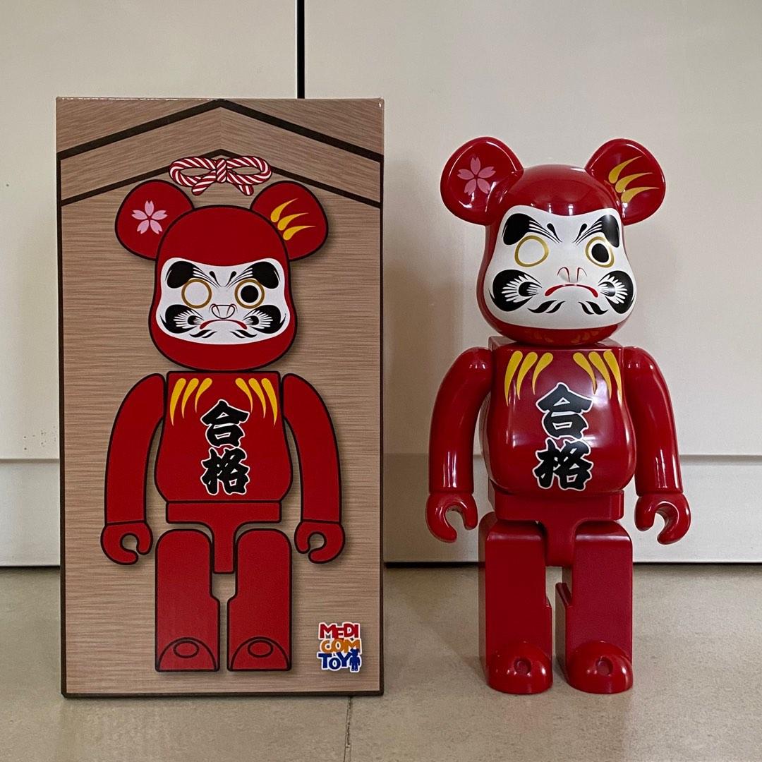 BE@RBRICK ベアブリック 100% 達磨 赤メッキ