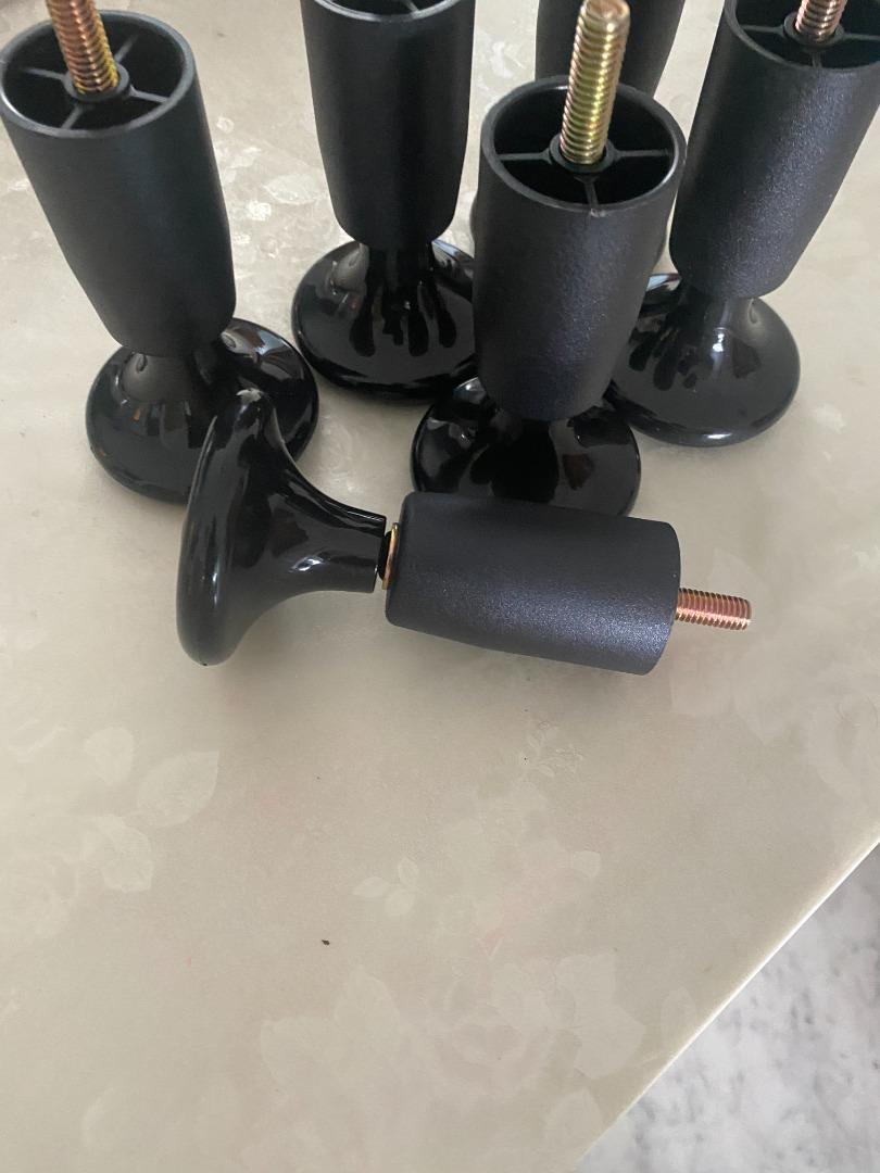 Bed legs/slides/risers x 6, Furniture & Home Living, Furniture, Bed