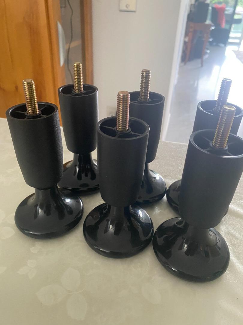 Bed legs/slides/risers x 6, Furniture & Home Living, Furniture, Bed