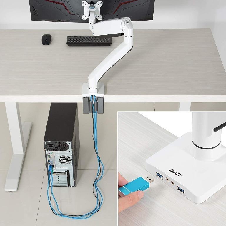 [BML] AVLT USA Single 13"43" Monitor Arm Desk Mount fits One Flat