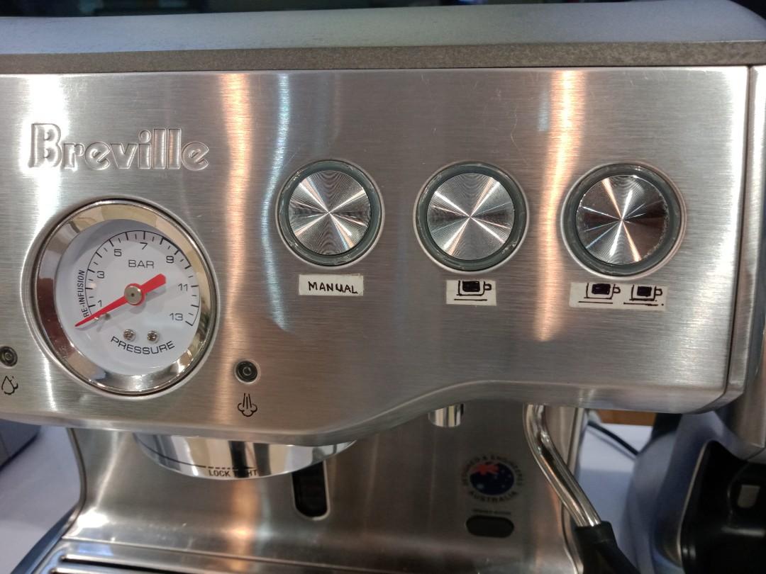 BRAND NEW BREVILLE DUAL BROILER ESPRESSO COFFEE MACHINE MODEL BES920, TV & Home Appliances