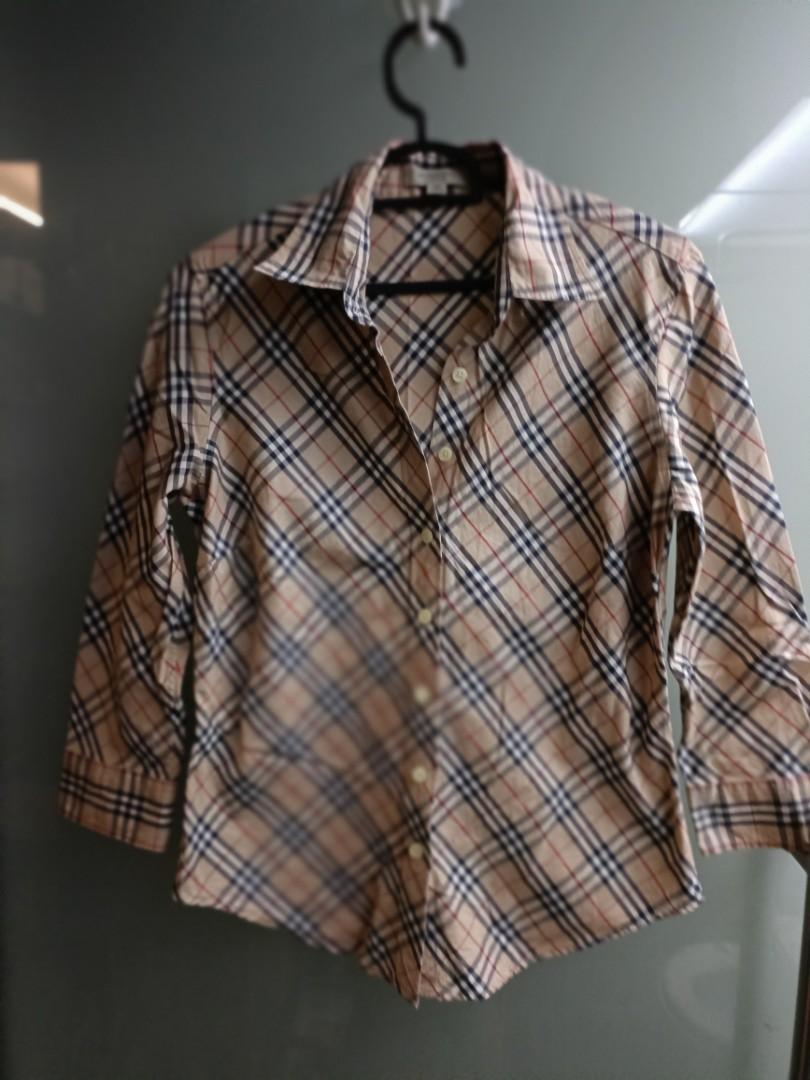 Burberry check print sales