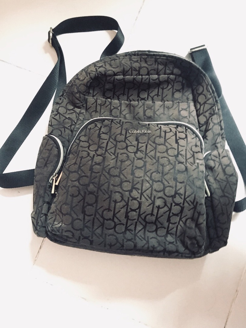 Calvin Klein Monogram Backpack, Men's Fashion, Bags, Backpacks on Carousell
