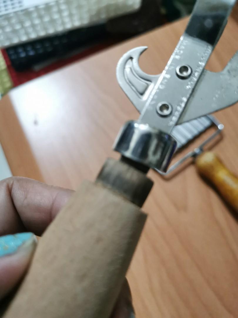 Can opener/wooden whisk (Category: Other Kitchenware & Tableware) located in Manila. Submitted by eicho (Listing ID 1179842983, Image 3). Description: can opener, wooden whisk and potato cutter take all for only 150.