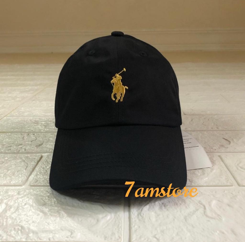 Cap Topi Polo Original Black Fesyen Pria Aksesoris Topi di