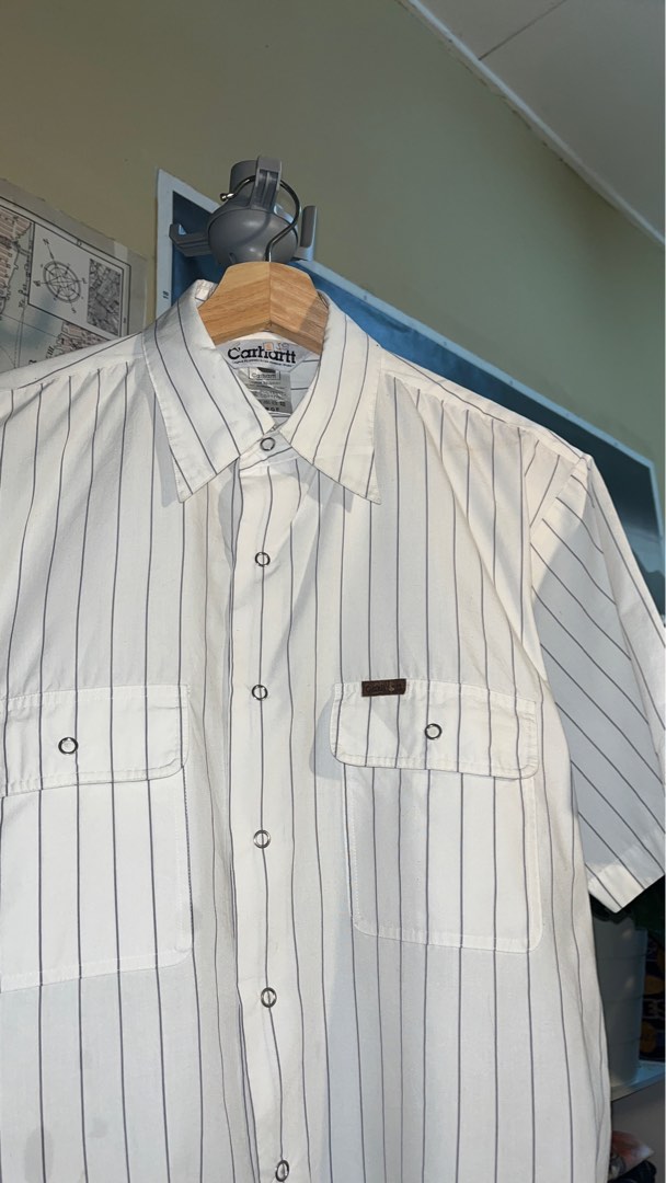 Carhartt snapper button, Men's Fashion, Tops & Sets, Tshirts & Polo ...