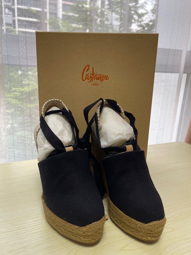 Castaner Nerea Black Wedge Women s Fashion Footwear Wedges on