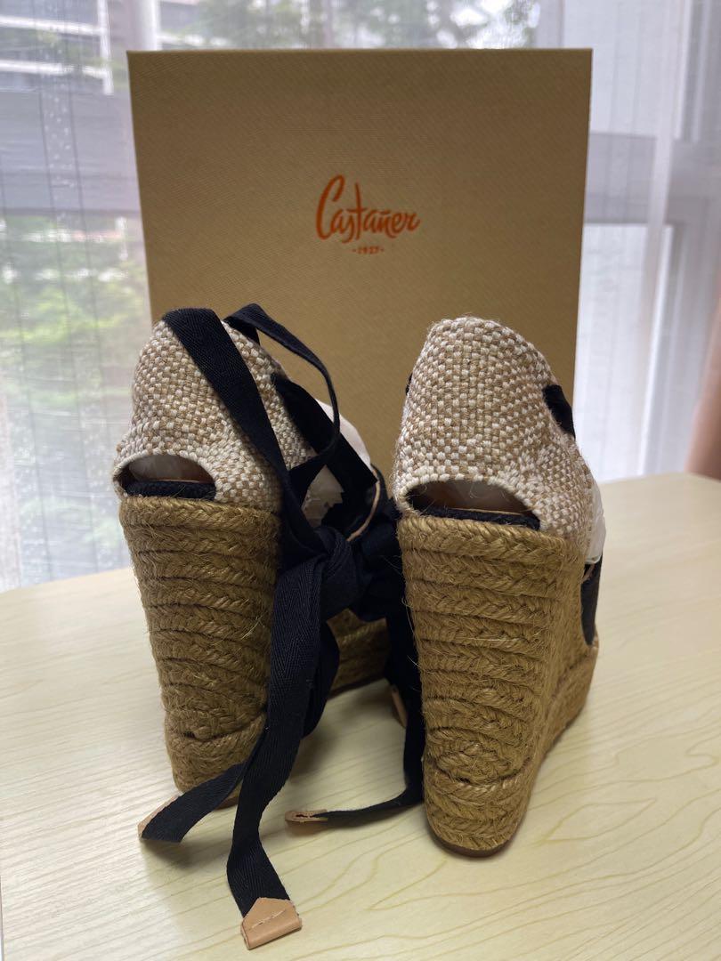 Castaner black wedge clearance espadrilles
