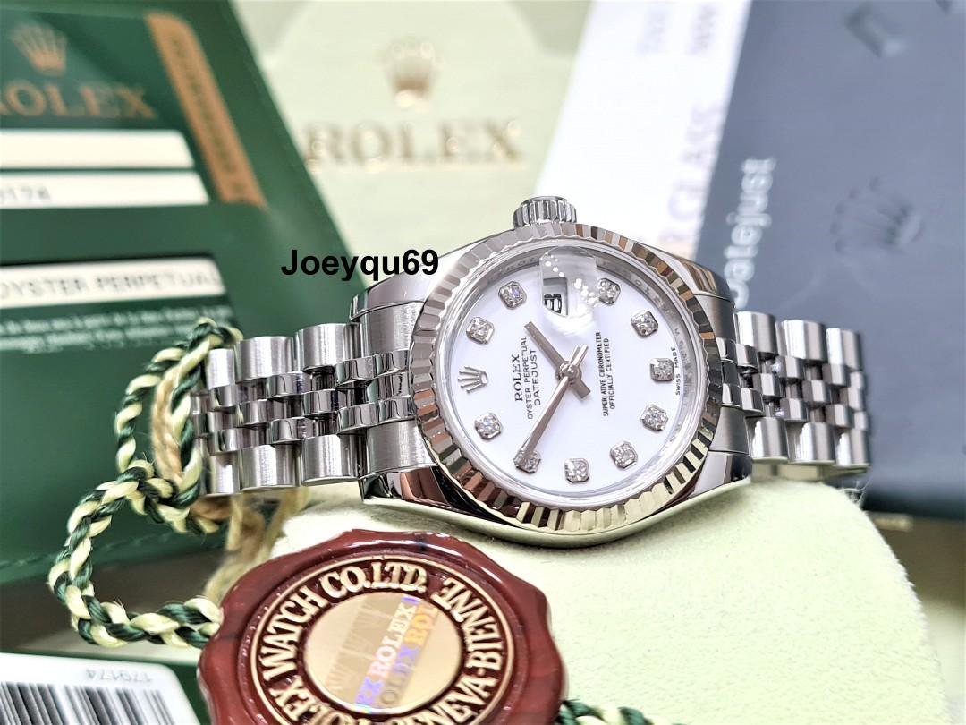 Rolex Datejust Black Index Dial 116233 Rehaut Jubilee