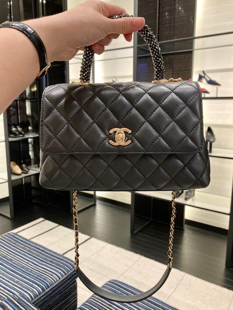 Chanel coco hotsell handle bag small