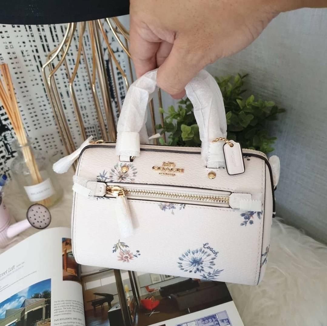 Coach Micro Rowan Crossbody With Dandelion Floral Print 1495 - Chalk ...