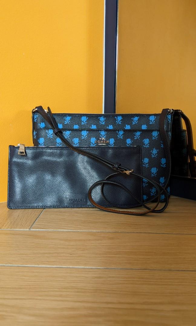 Coach blue hotsell rose purse