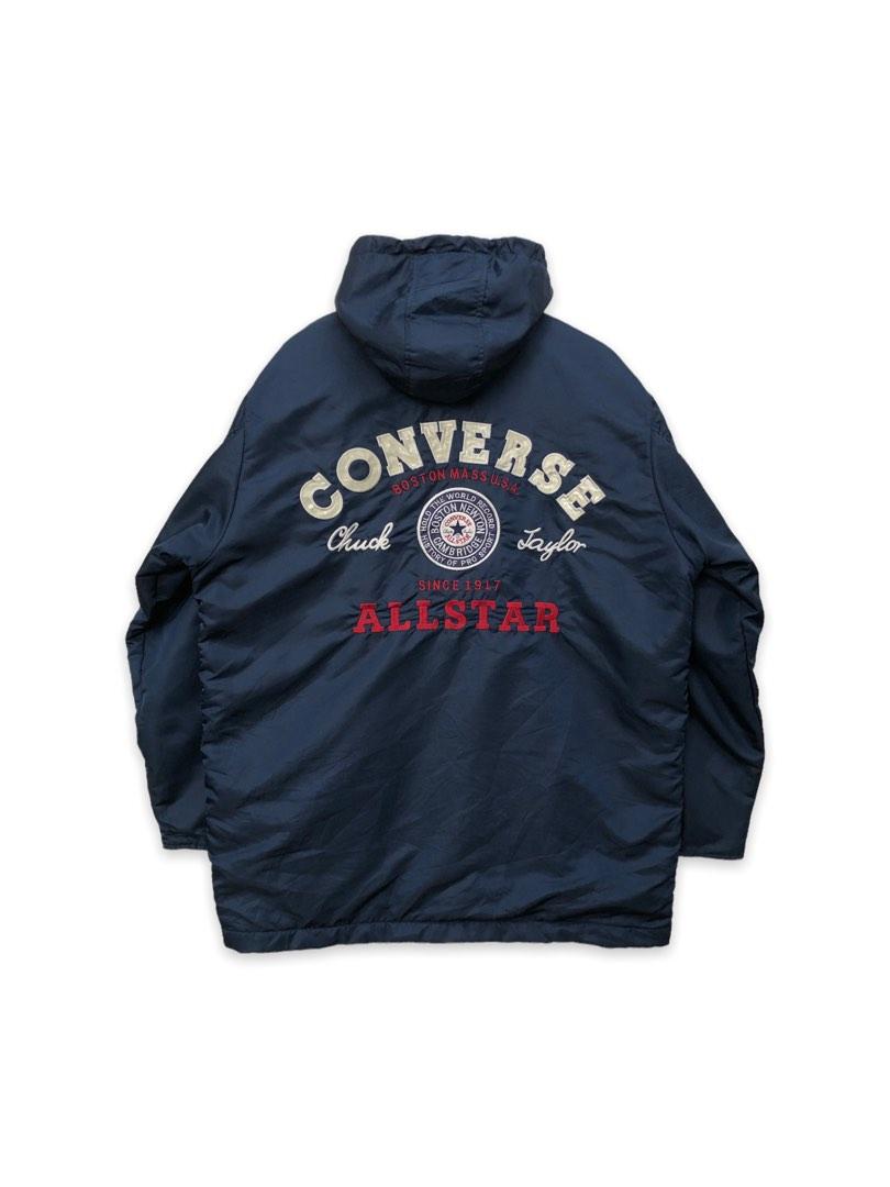 Converse Big Logo Sherpa Hoodie Jacket Men s Fashion Coats