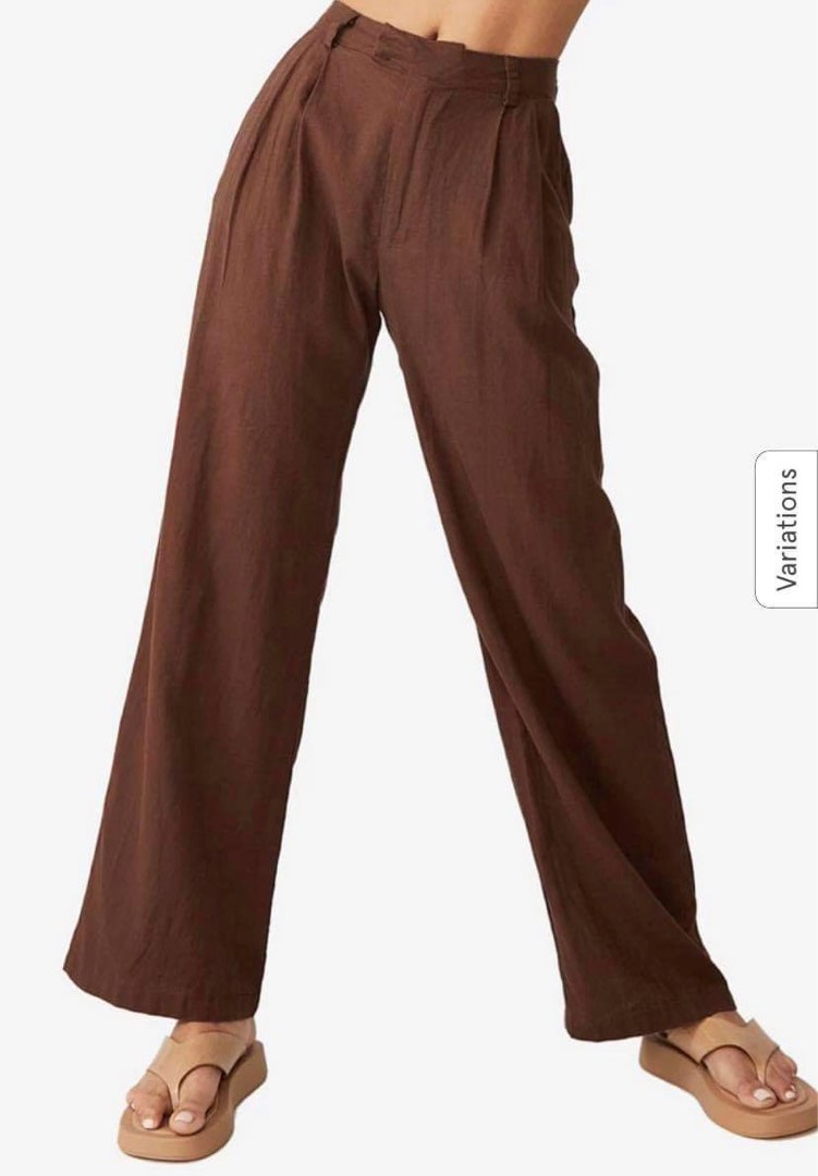 COTTON ON Linen Pants, Women's Fashion, Bottoms, Other Bottoms on Carousell