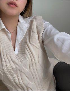 Cream Wool Vest