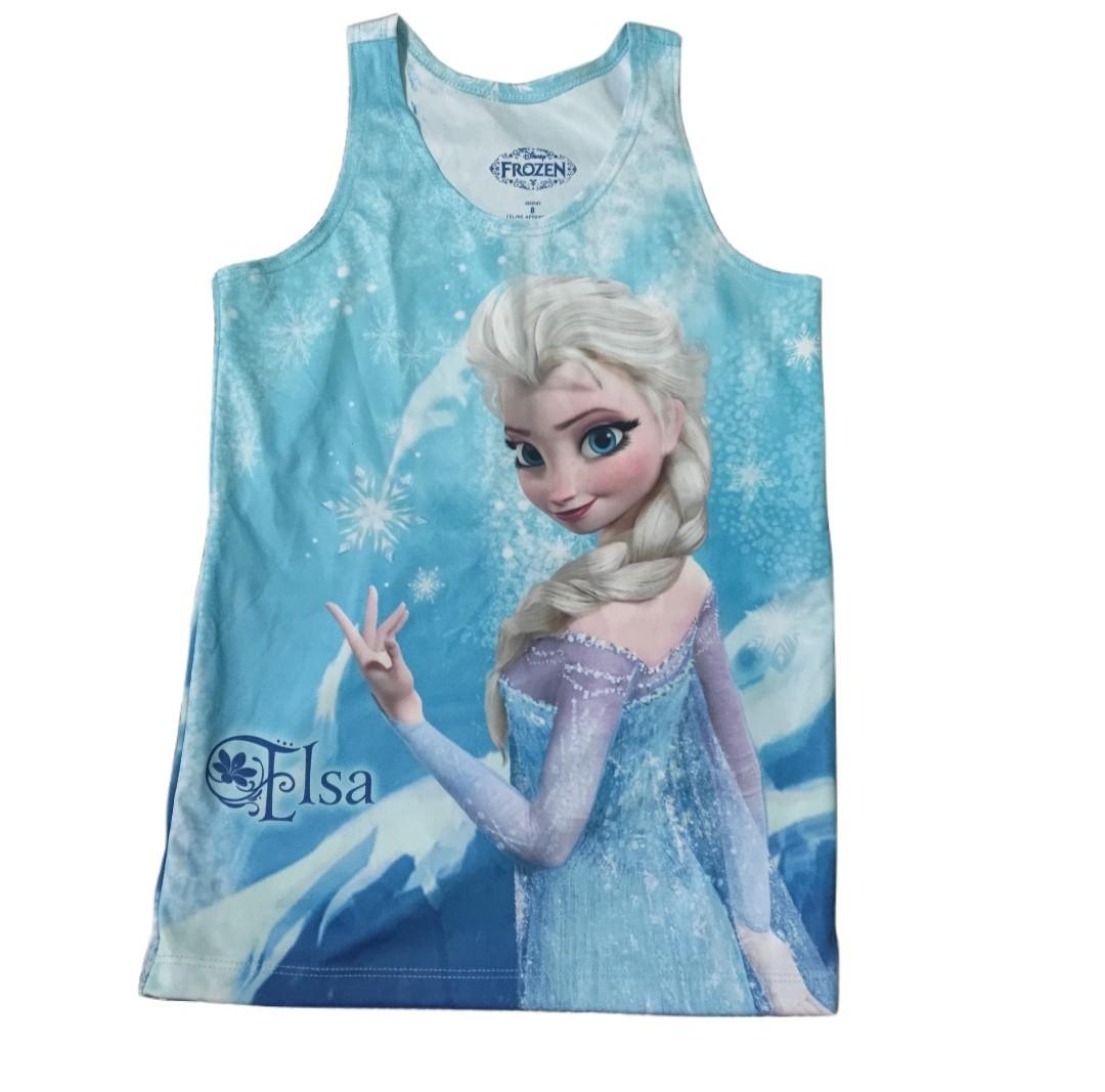 Elsa Tank DISNEY FROZEN - Elsa Tank top, Babies & Kids, Babies & Kids Fashion on ...