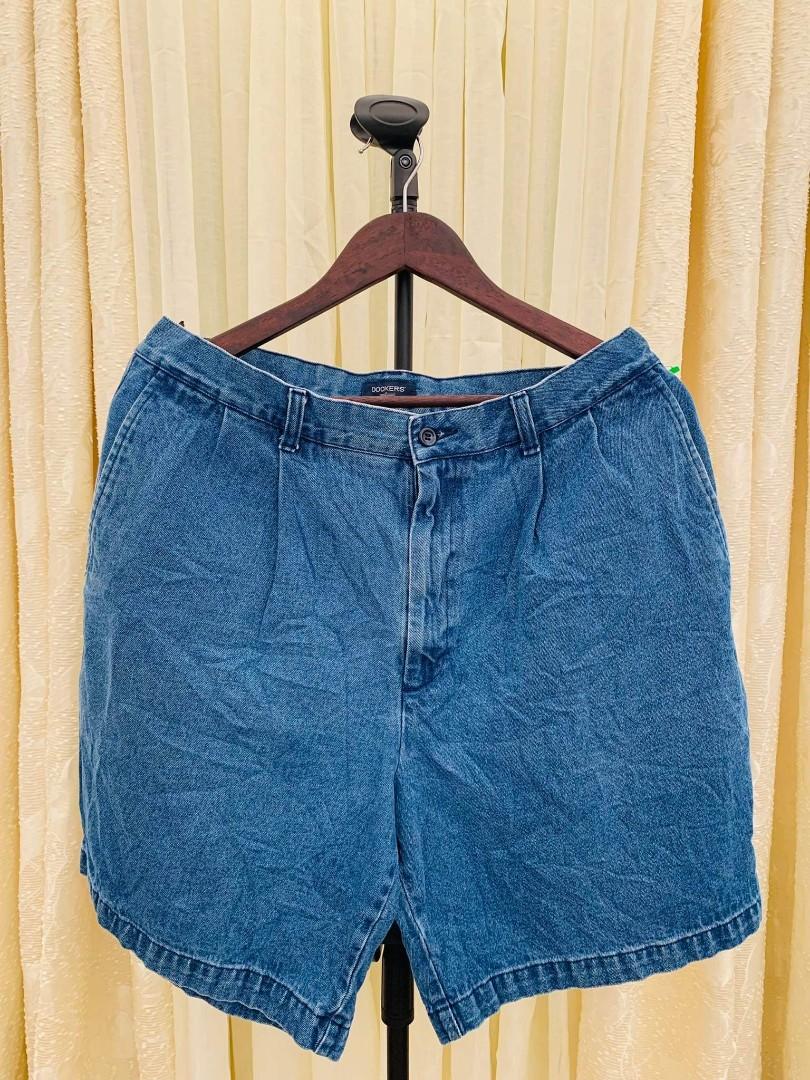 DOCKERS Mens Chino Shorts W36 Large Blue Cotton | Vintage & Second-Hand  Clothing Online | Thrift Shop