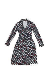 DVF Diane Von Wrap Around Heart Dress Sz2
