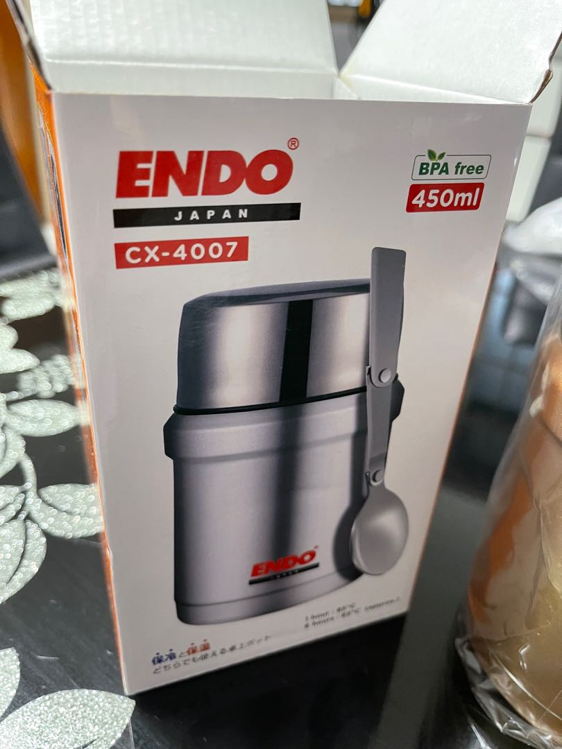 ENDO food jar 450ml Gold, TV & Home Appliances, Kitchen Appliances, Other Kitchen Appliances on