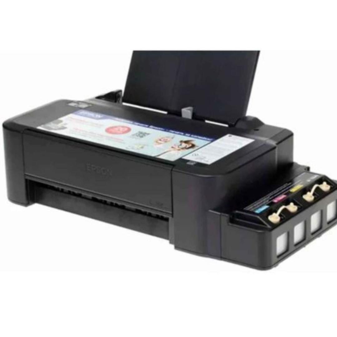 Epson L121 printer (Category: Printers, Scanners & Copiers) located in Manila. Submitted by sportshubb (Listing ID 1179758096, Image 1). Description: Epson L121 printer 8, 000 Print speed of up to 9.0 ipm (black) and 4.8 ipm (colour) Ultra-high page yield of 4,500 pages (black) and 7,500 pages (colour) 2-year warranty or 20,000 pages, whichever comes first Powered by Epson Heat-Free Technology Epson Heat-Free Technology Achieve high speed printin