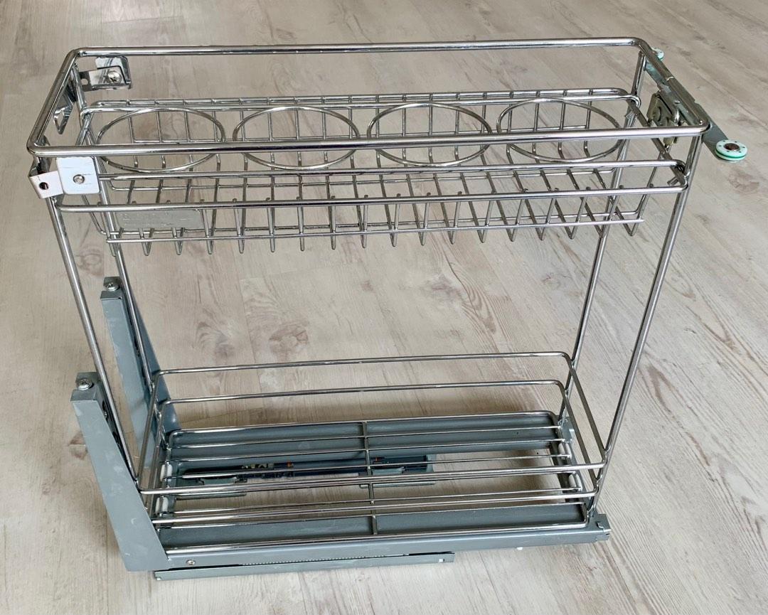 EXCEL 2 Tier Multifunction Drawer Basket W/Softstop, Furniture & Home