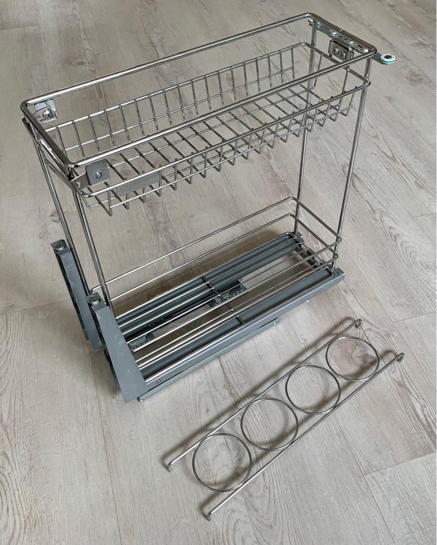 EXCEL 2 Tier Multifunction Drawer Basket W/Softstop, Furniture & Home