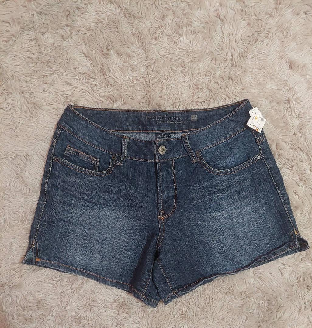 Faded glory denim shorts top